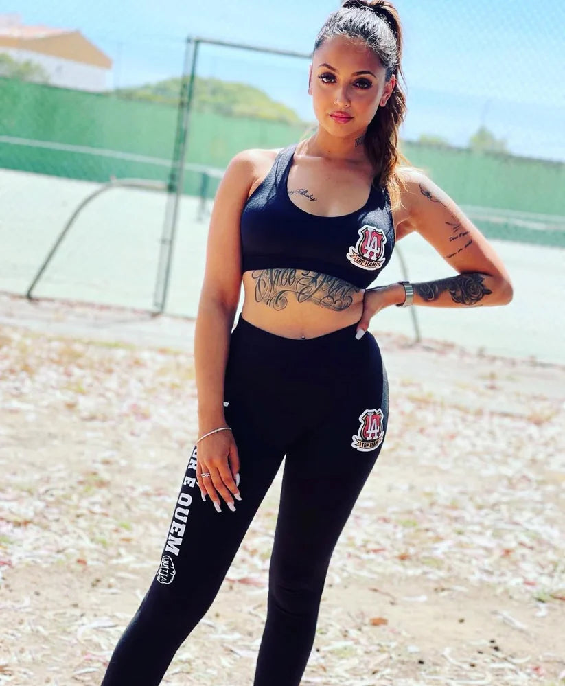 Top e Leggings Lutador é Quem Luta ''Fight Like a Girl''