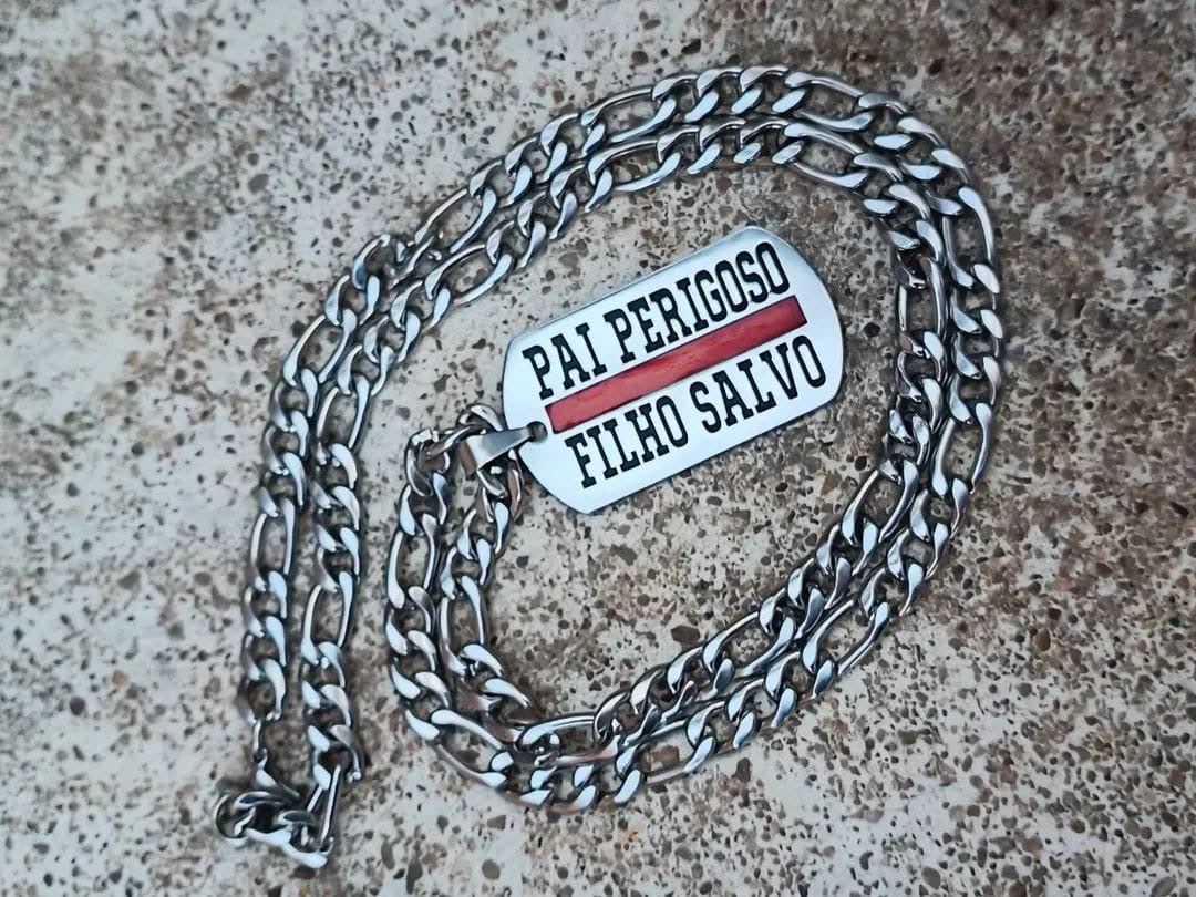 Colar Pai Perigoso Filho Salvo