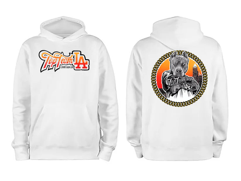 Hoodie Branco Pitbull Mode